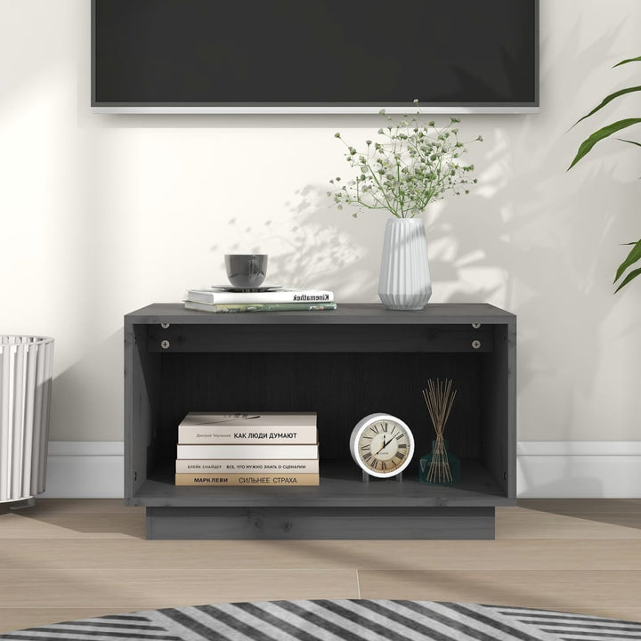 Comodă Tv, , 60X35X35 Cm, Lemn Masiv De Pin