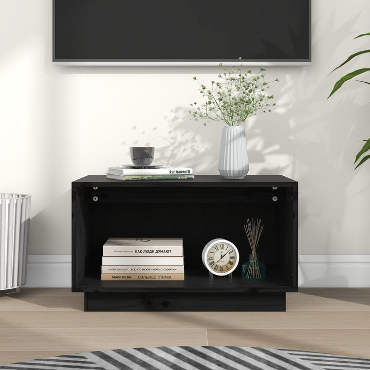 Comodă Tv, , 60X35X35 Cm, Lemn Masiv De Pin