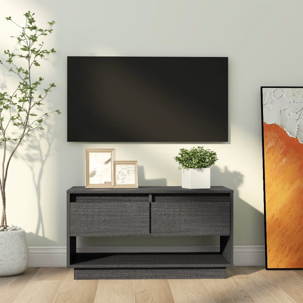 Comodă Tv, , 74X34X40 Cm, Lemn Masiv De Pin