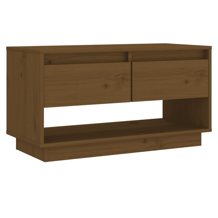 Comodă Tv, , 74X34X40 Cm, Lemn Masiv De Pin