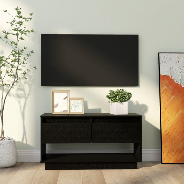 Comodă Tv, , 74X34X40 Cm, Lemn Masiv De Pin