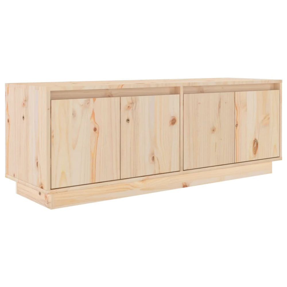 Comodă Tv, 110X34X40 Cm, Lemn Masiv De Pin