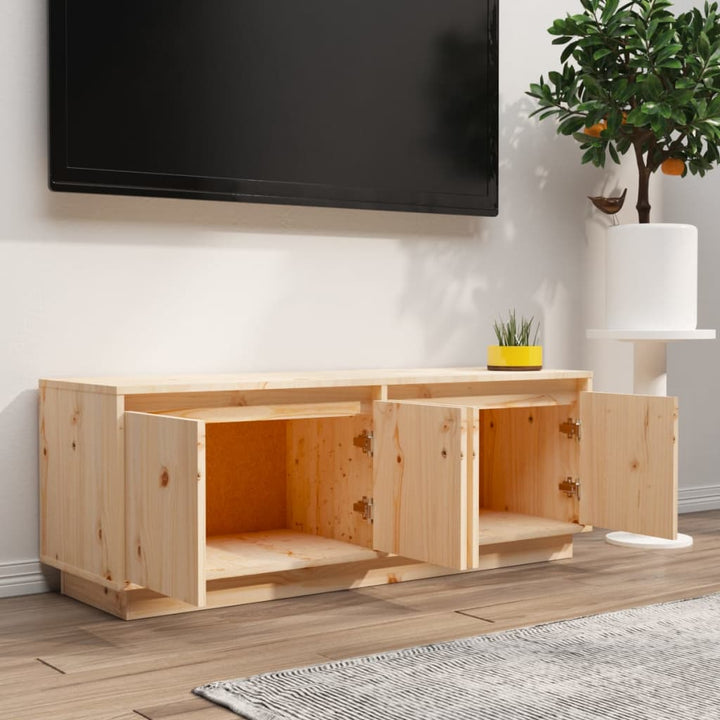 Comodă Tv, 110X34X40 Cm, Lemn Masiv De Pin