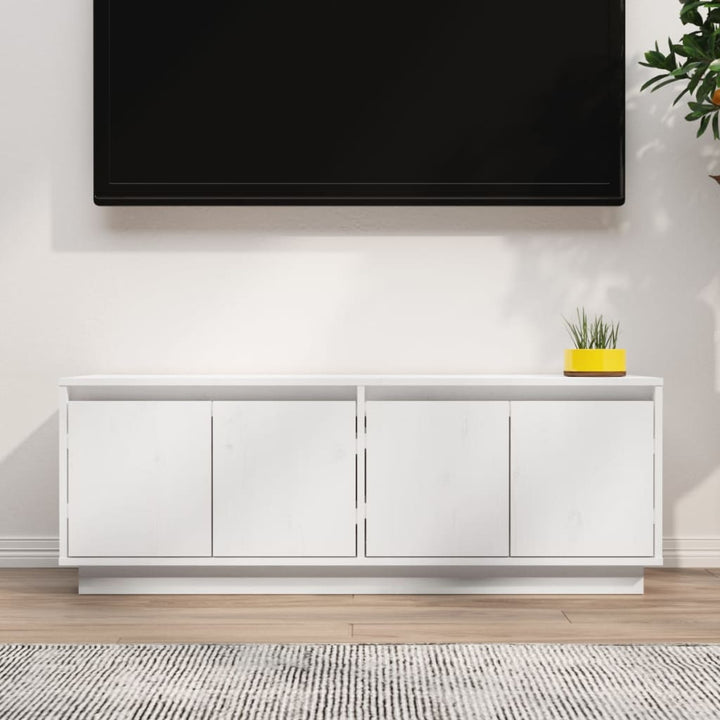 Comodă Tv, 110X34X40 Cm, Lemn Masiv De Pin