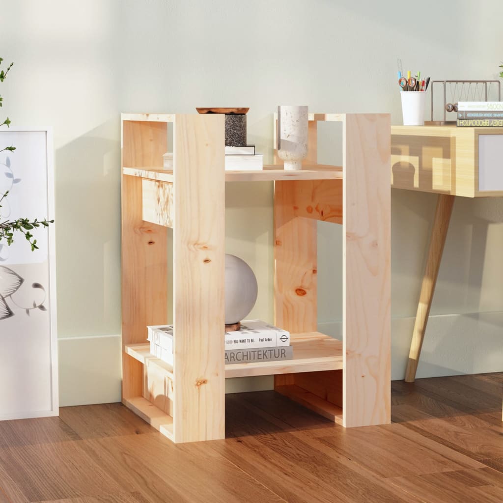 Bibliotecă/Separator Cameră, , 41X35X57 Cm, Lemn Masiv Pin