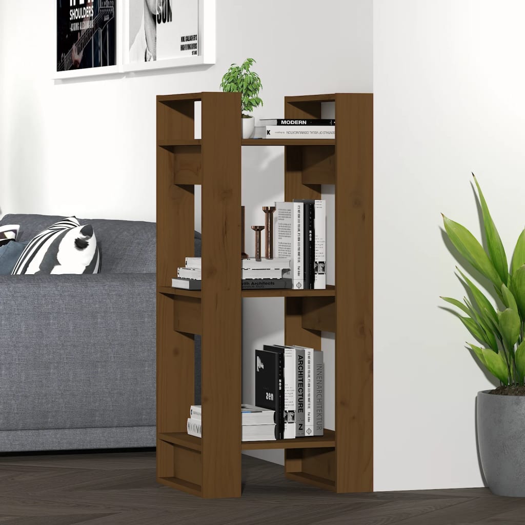 Bibliotecă/Separator Cameră, , 41X35X91 Cm, Lemn Masiv Pin