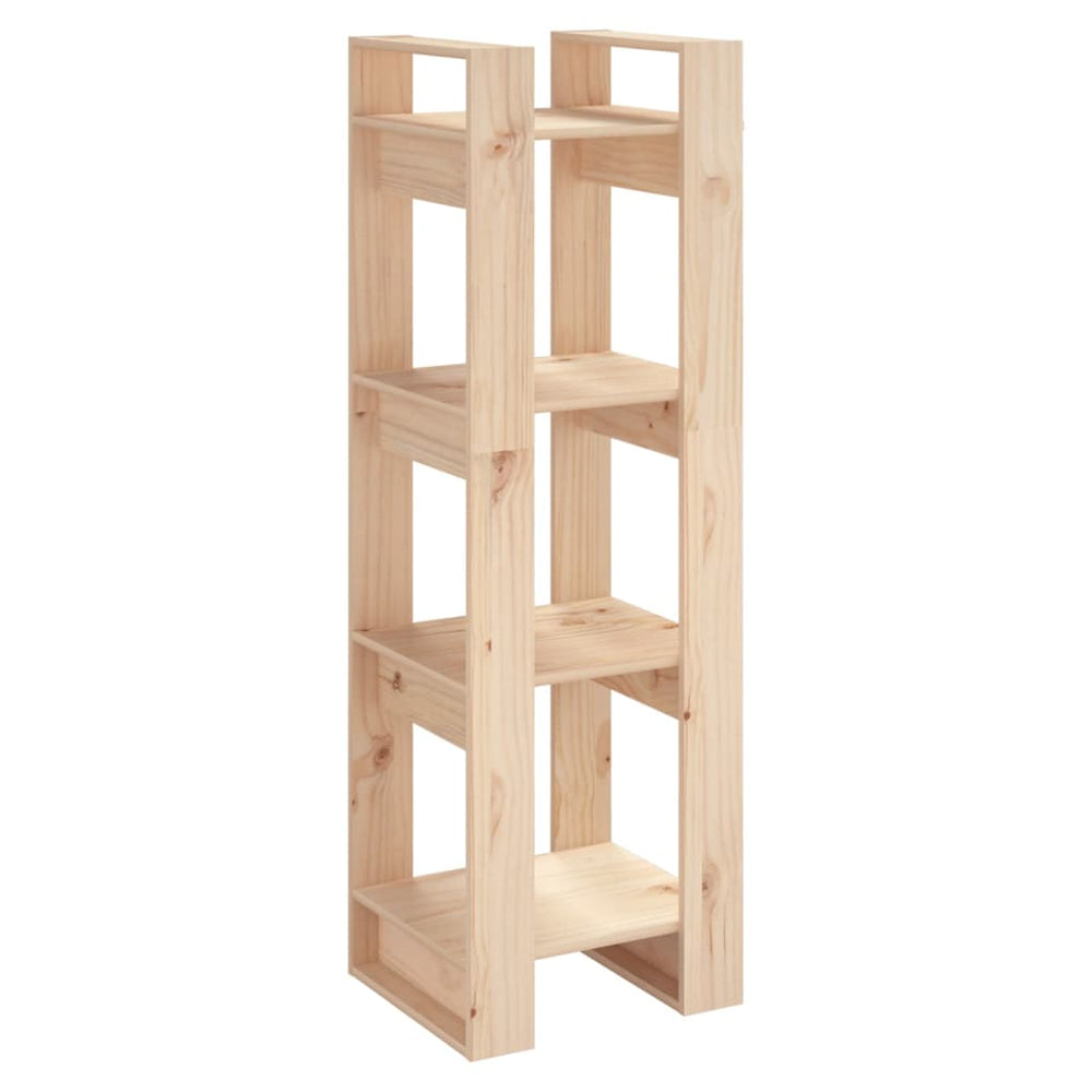 Bibliotecă/Separator Cameră, 41X35X125 Cm, Lemn Masiv Pin