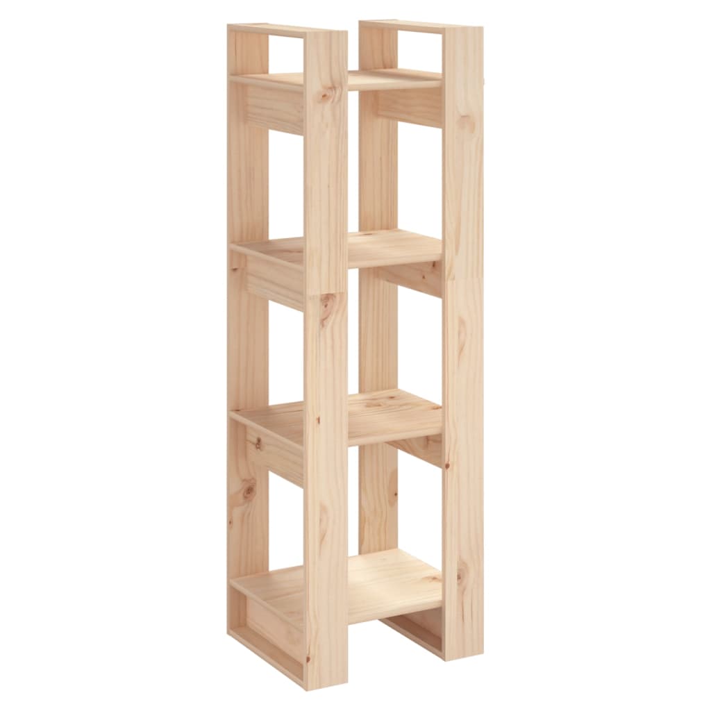 Bibliotecă/Separator Cameră, 41X35X125 Cm, Lemn Masiv Pin