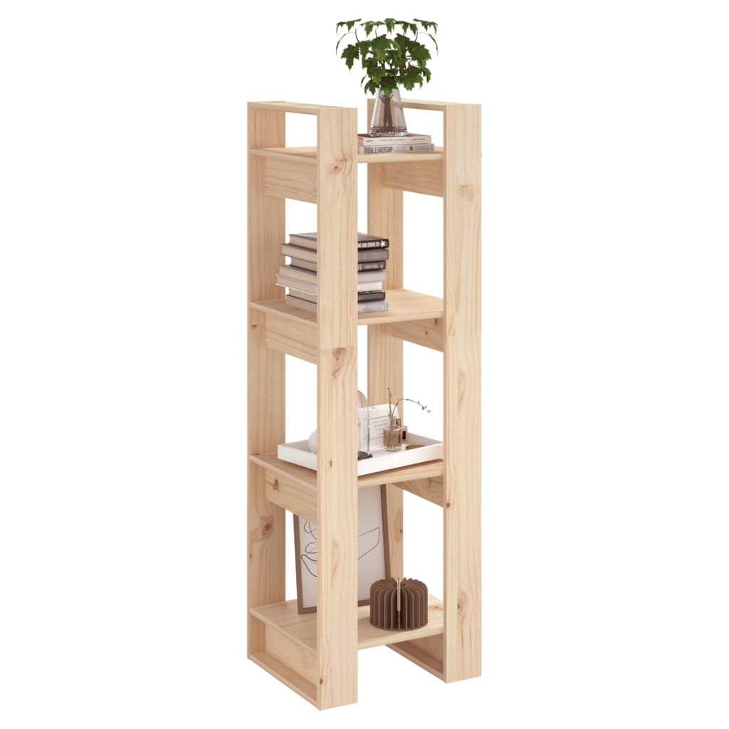 Bibliotecă/Separator Cameră, 41X35X125 Cm, Lemn Masiv Pin