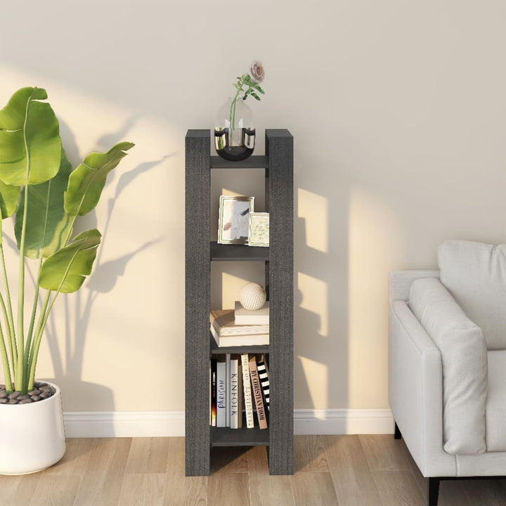 Bibliotecă/Separator Cameră, 41X35X125 Cm, Lemn Masiv Pin