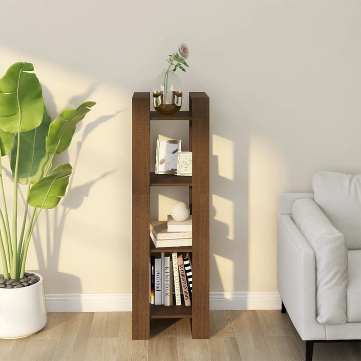 Bibliotecă/Separator Cameră, 41X35X125 Cm, Lemn Masiv Pin