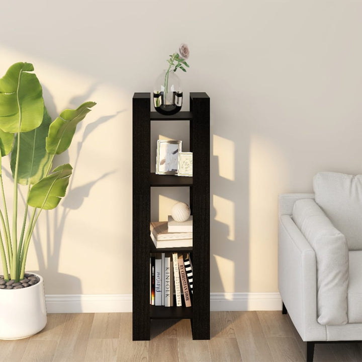 Bibliotecă/Separator Cameră, 41X35X125 Cm, Lemn Masiv Pin
