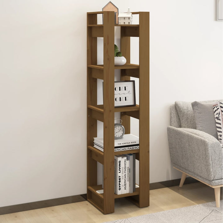 Bibliotecă/Separator Cameră, , 41X35X160 Cm, Lemn Masiv Pin
