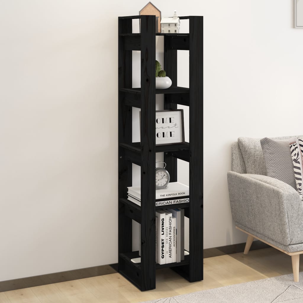 Bibliotecă/Separator Cameră, , 41X35X160 Cm, Lemn Masiv Pin