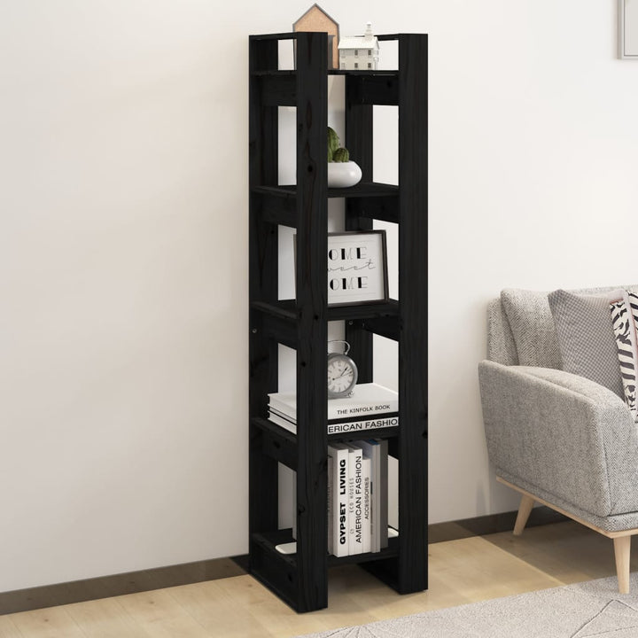 Bibliotecă/Separator Cameră, , 41X35X160 Cm, Lemn Masiv Pin