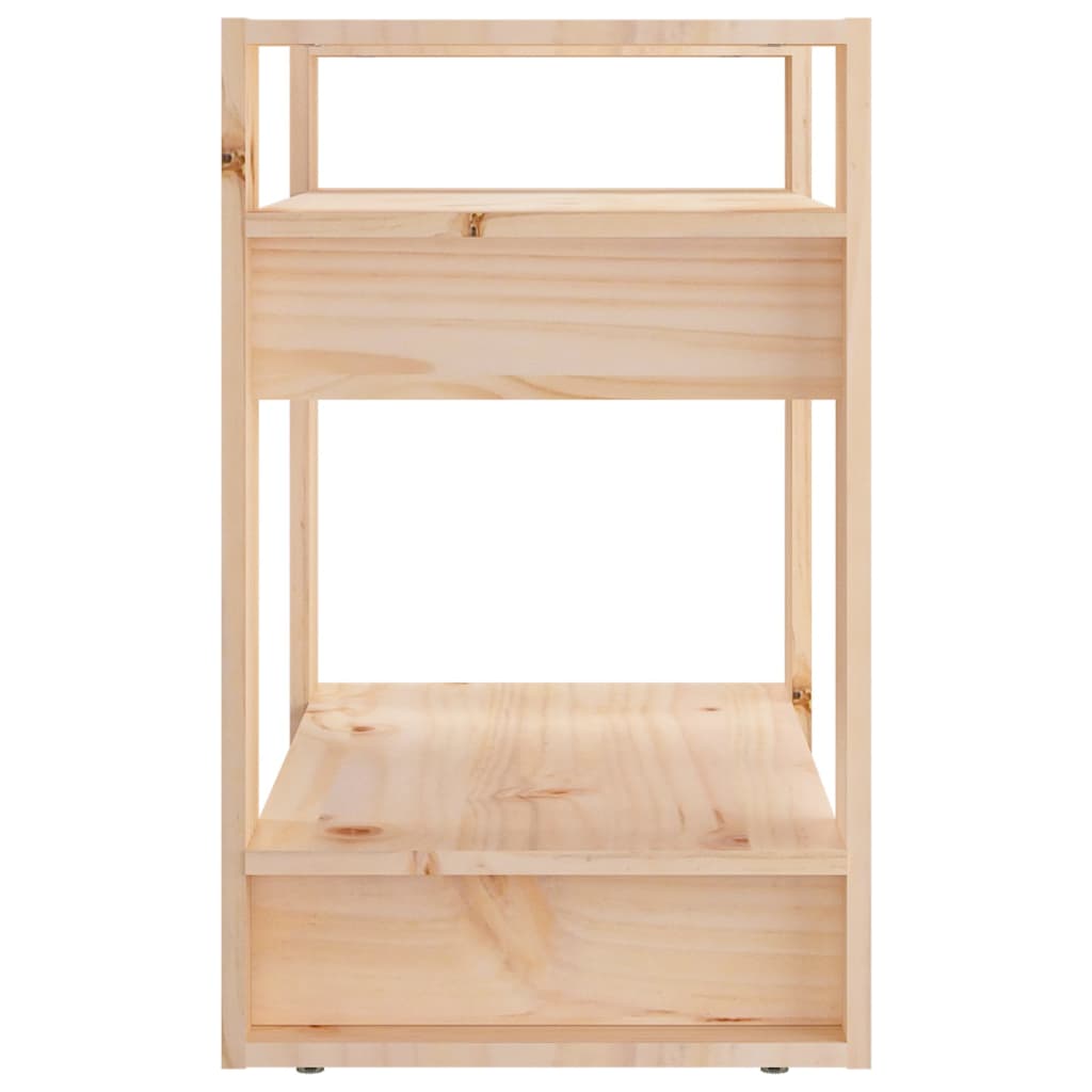 Bibliotecă/Separator Cameră, 60X35X57 Cm, Lemn Masiv Pin