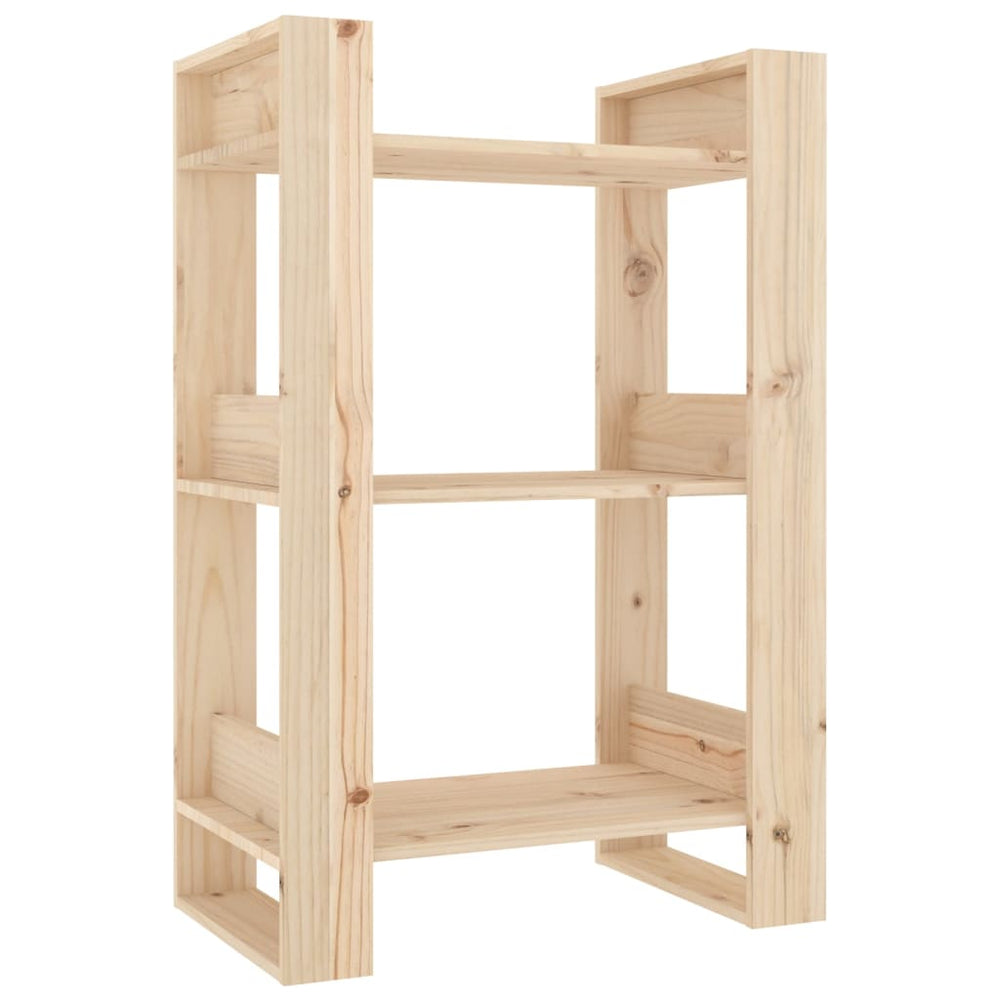 Bibliotecă/Separator Cameră, 60X35X91 Cm, Lemn Masiv Pin
