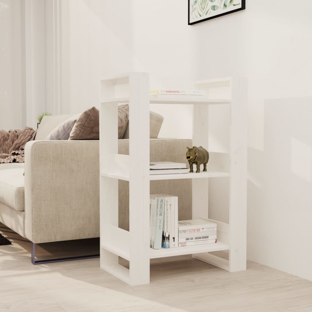 Bibliotecă/Separator Cameră, 60X35X91 Cm, Lemn Masiv Pin