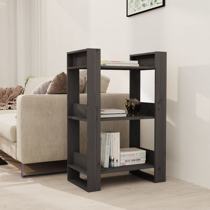 Bibliotecă/Separator Cameră, 60X35X91 Cm, Lemn Masiv Pin