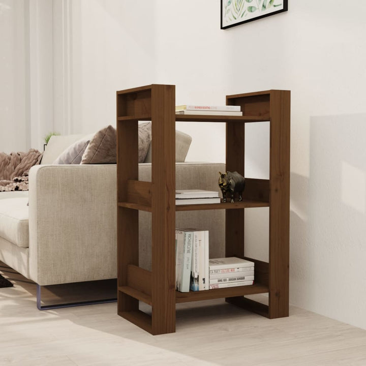 Bibliotecă/Separator Cameră, 60X35X91 Cm, Lemn Masiv Pin