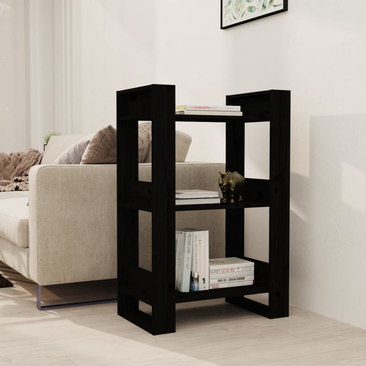 Bibliotecă/Separator Cameră, 60X35X91 Cm, Lemn Masiv Pin