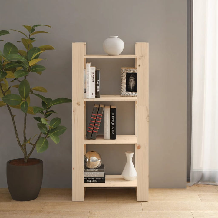 Bibliotecă/Separator Cameră,, 60X35X125 Cm, Lemn Masiv Pin