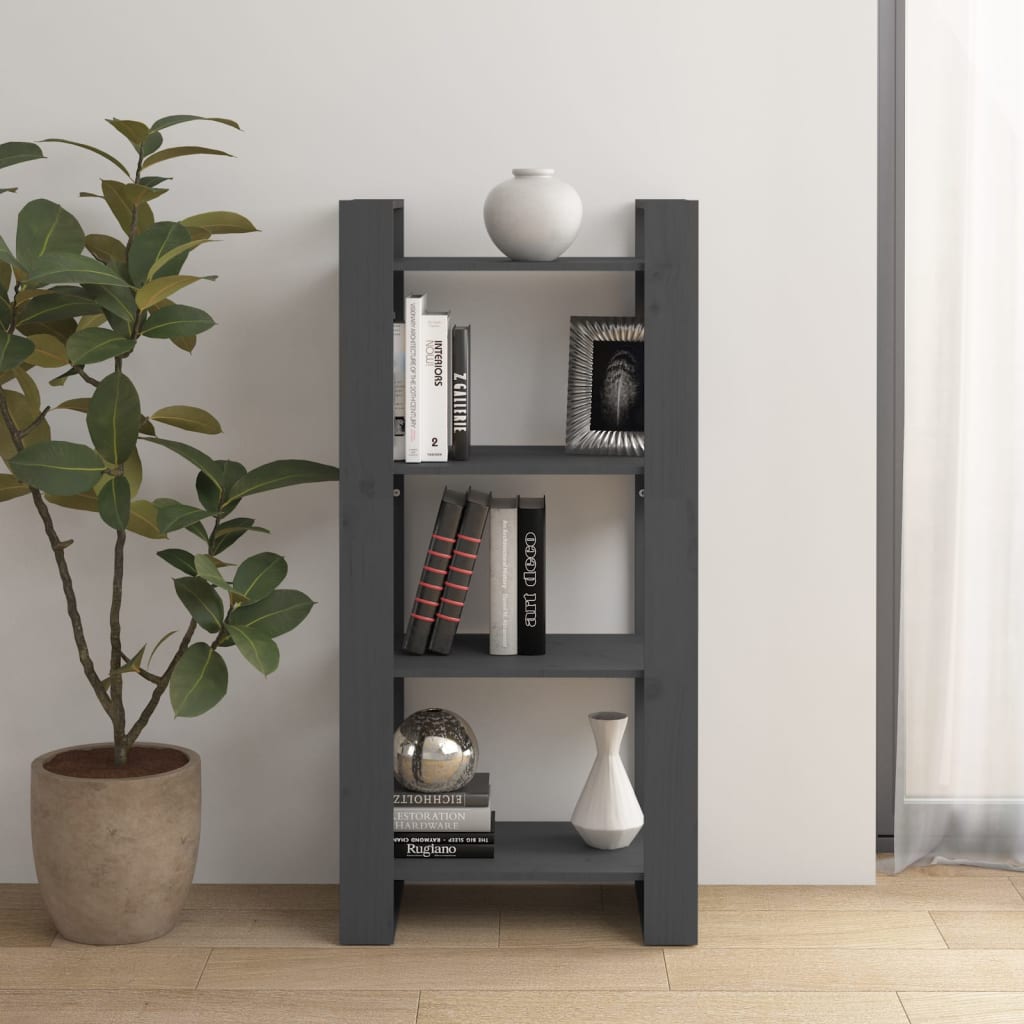 Bibliotecă/Separator Cameră,, 60X35X125 Cm, Lemn Masiv Pin