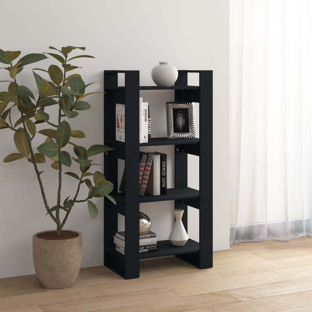 Bibliotecă/Separator Cameră,, 60X35X125 Cm, Lemn Masiv Pin
