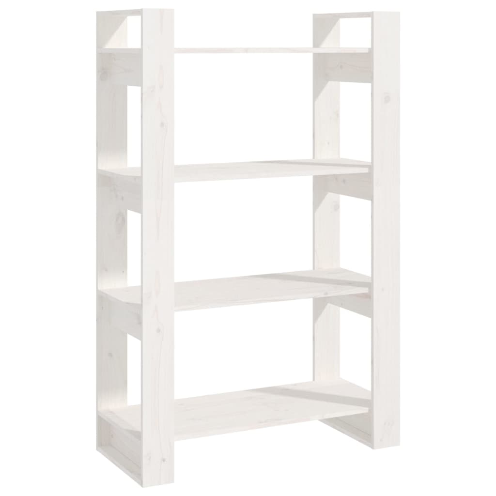 Bibliotecă/Separator Cameră, , 80X35X125 Cm, Lemn Masiv Pin
