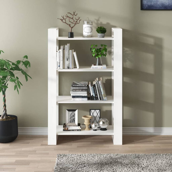 Bibliotecă/Separator Cameră, , 80X35X125 Cm, Lemn Masiv Pin