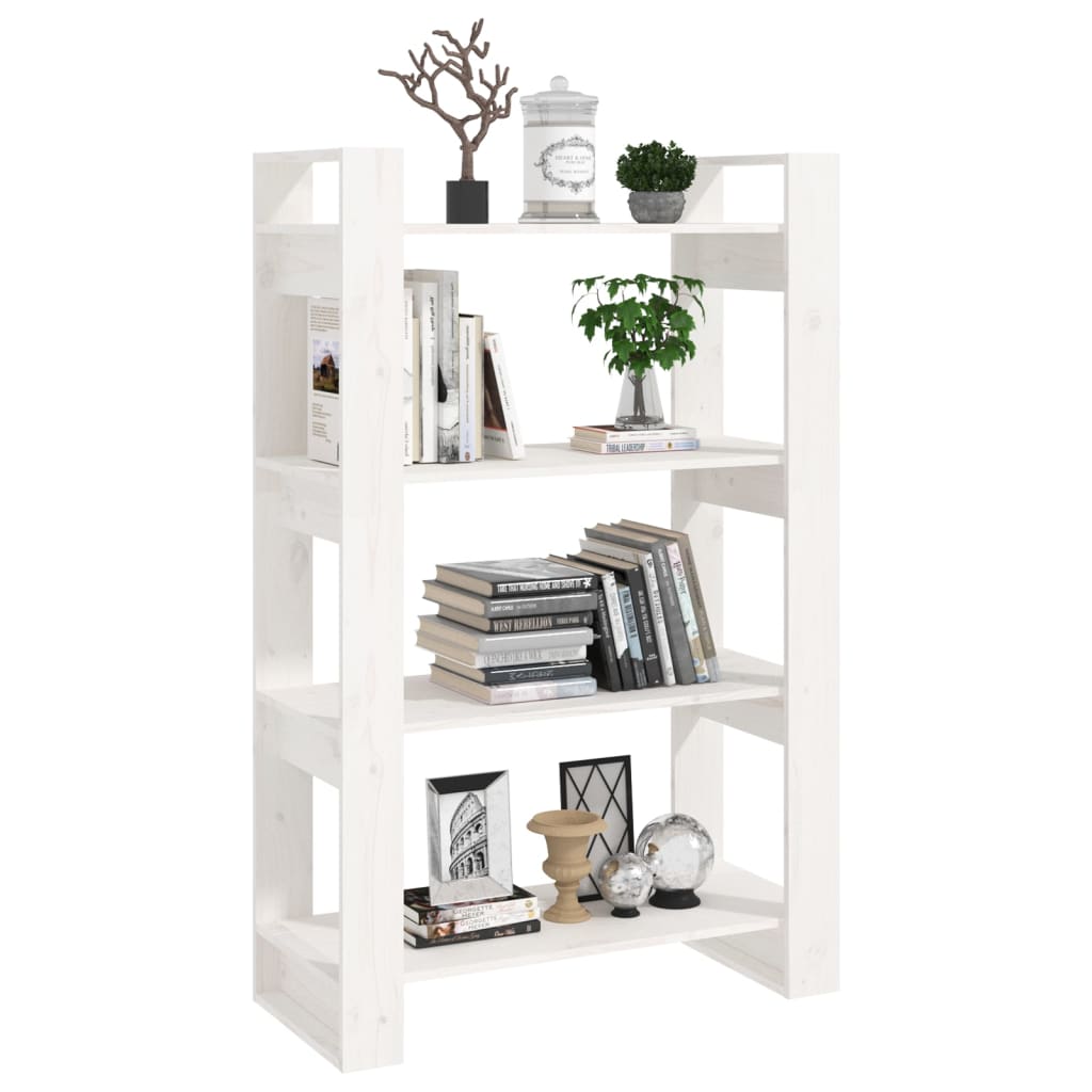 Bibliotecă/Separator Cameră, , 80X35X125 Cm, Lemn Masiv Pin