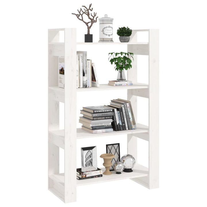 Bibliotecă/Separator Cameră, , 80X35X125 Cm, Lemn Masiv Pin