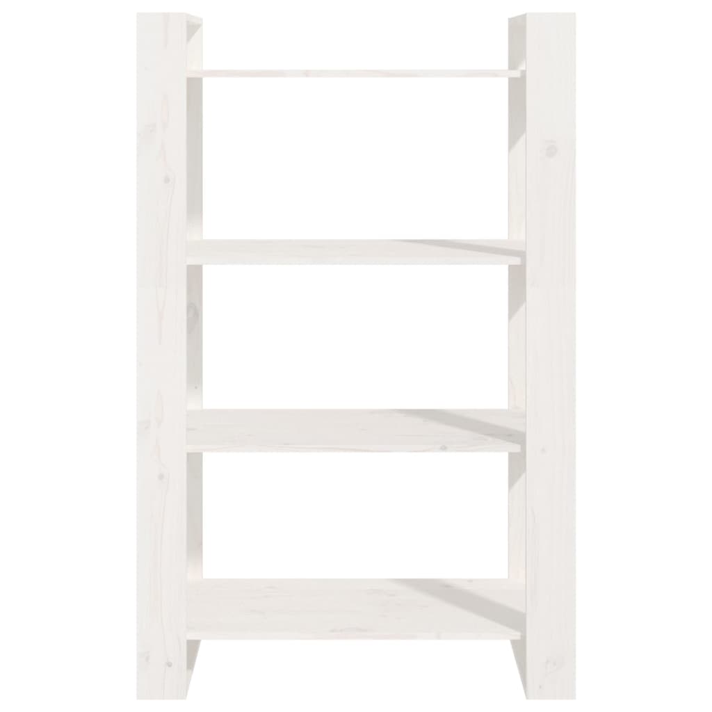 Bibliotecă/Separator Cameră, , 80X35X125 Cm, Lemn Masiv Pin
