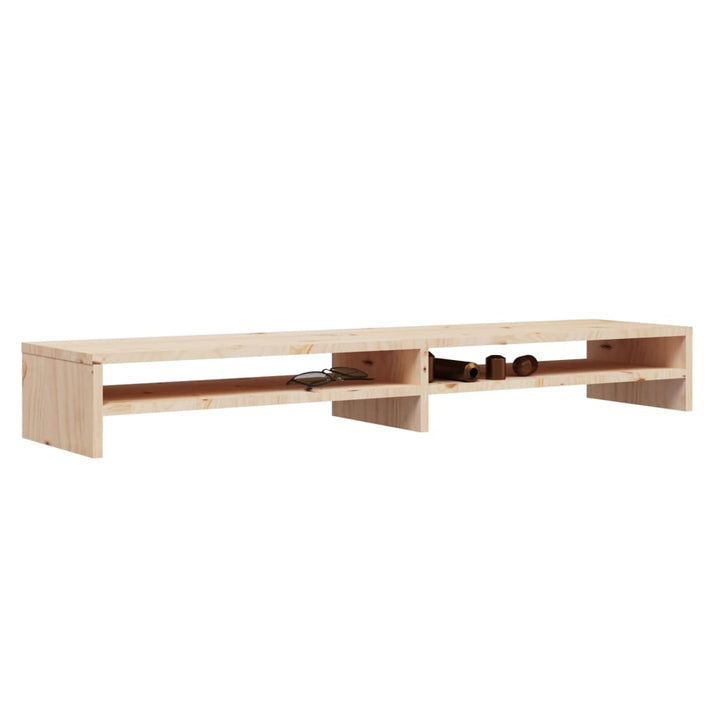 Stand Pentru Monitor, 100X24X13 Cm, Lemn Masiv De Pin