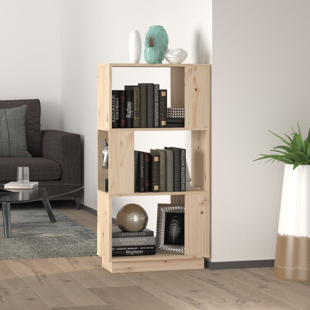 Bibliotecă/Separator Cameră, , 51X25X101 Cm Lemn Masiv Pin
