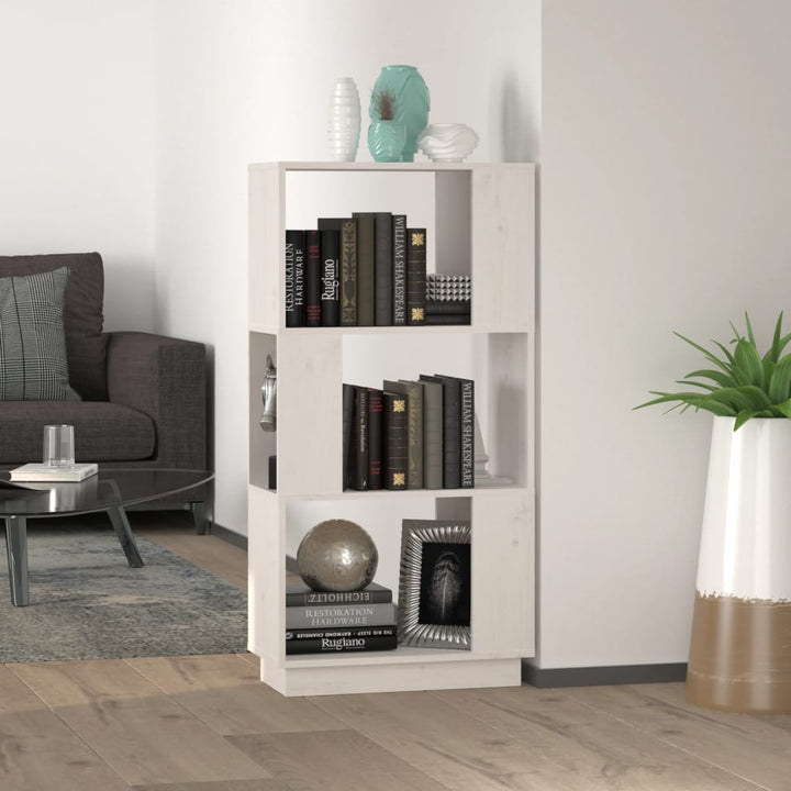 Bibliotecă/Separator Cameră, , 51X25X101 Cm Lemn Masiv Pin