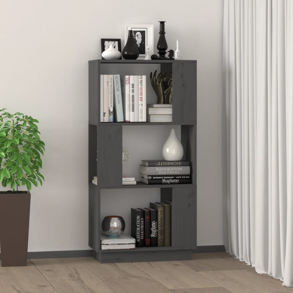 Bibliotecă/Separator Cameră, , 51X25X101 Cm Lemn Masiv Pin