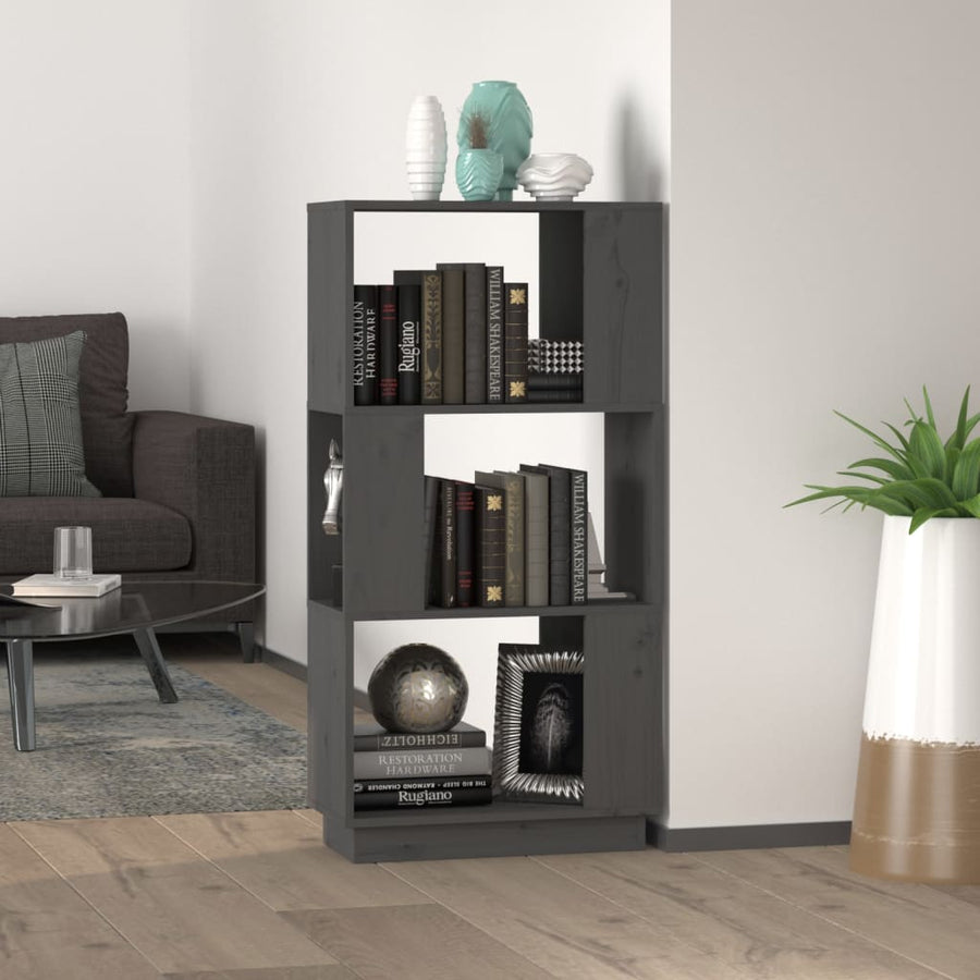 Bibliotecă/Separator Cameră, , 51X25X101 Cm Lemn Masiv Pin