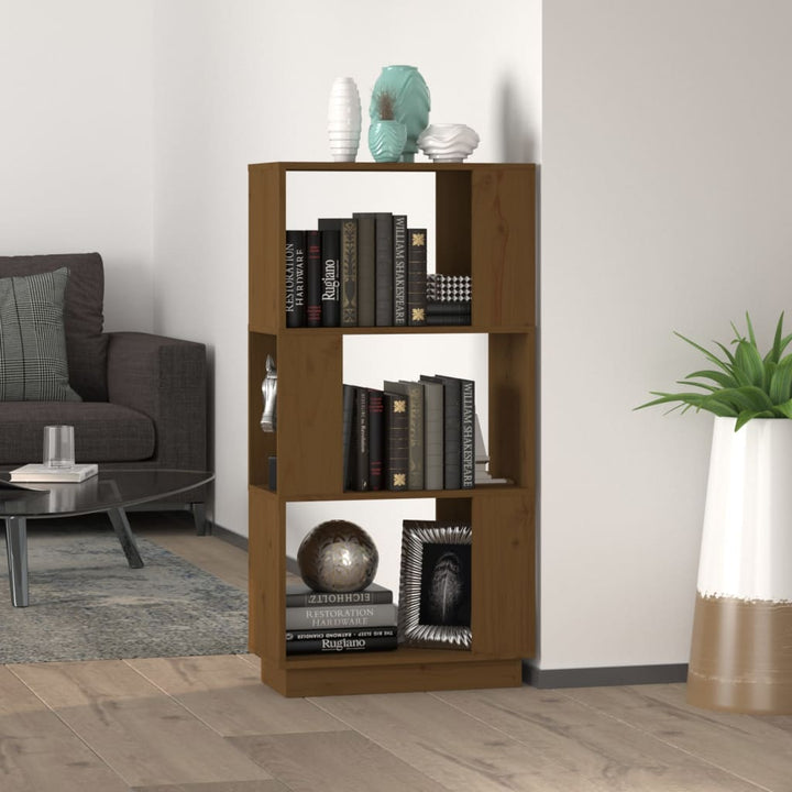 Bibliotecă/Separator Cameră, , 51X25X101 Cm Lemn Masiv Pin
