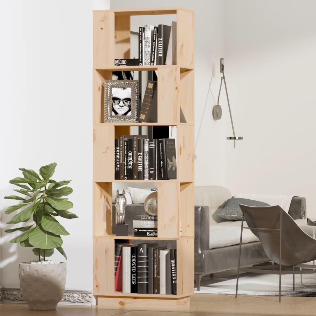 Bibliotecă/Separator Cameră, , 51X25X163,5 Cm Lemn Masiv Pin