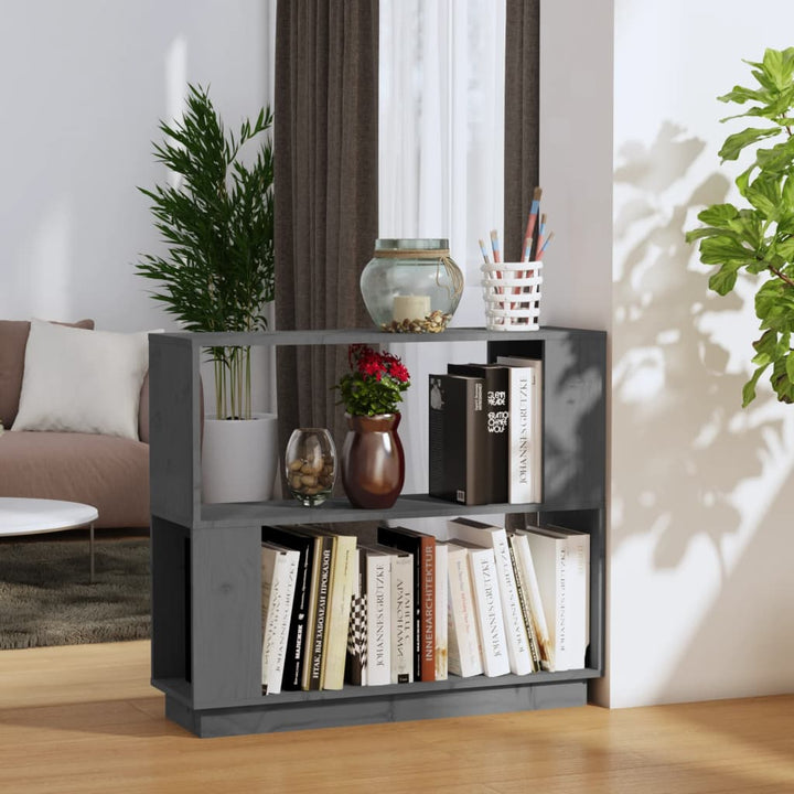 Bibliotecă/Separator Cameră, , 80X25X70 Cm, Lemn Masiv Pin