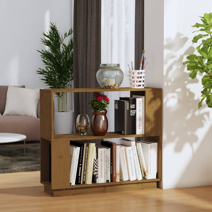 Bibliotecă/Separator Cameră, , 80X25X70 Cm, Lemn Masiv Pin