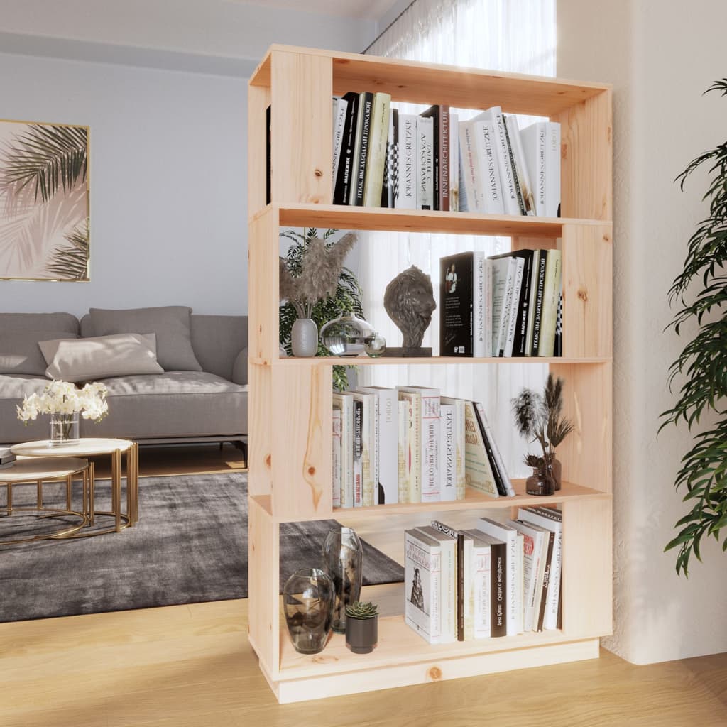 Bibliotecă/Separator Cameră , 80X25X132 Cm Lemn Pin