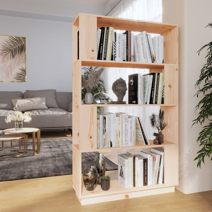 Bibliotecă/Separator Cameră , 80X25X132 Cm Lemn Pin