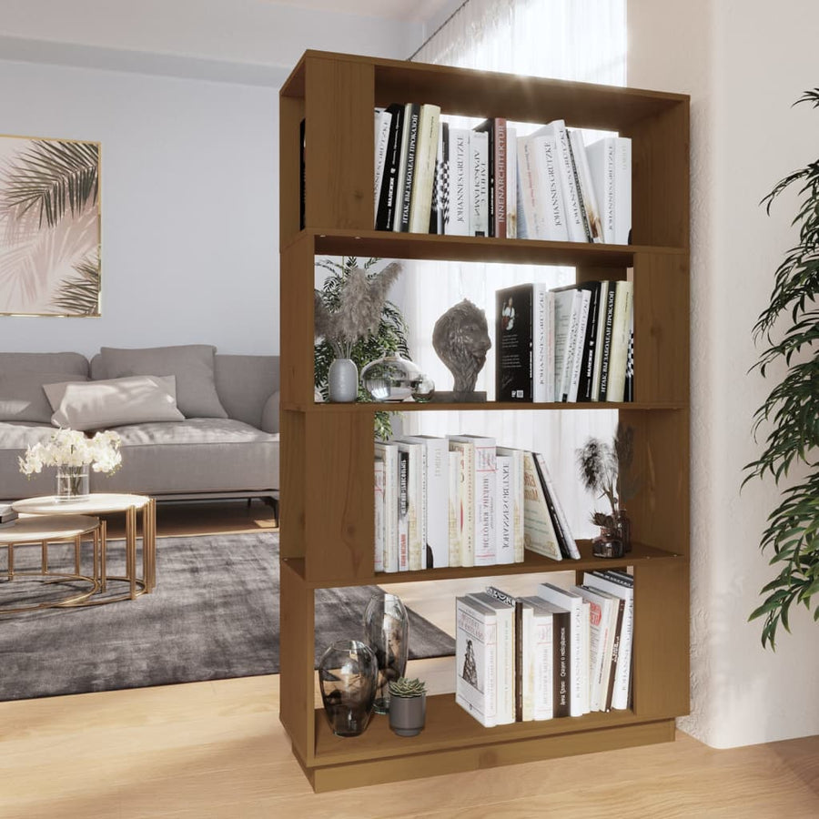 Bibliotecă/Separator Cameră , 80X25X132 Cm Lemn Pin
