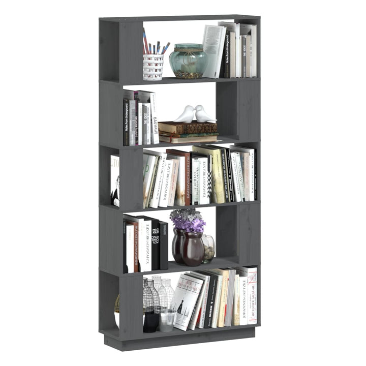 Bibliotecă/Separator Cameră, , 80X25X163,5 Cm Lemn Masiv Pin