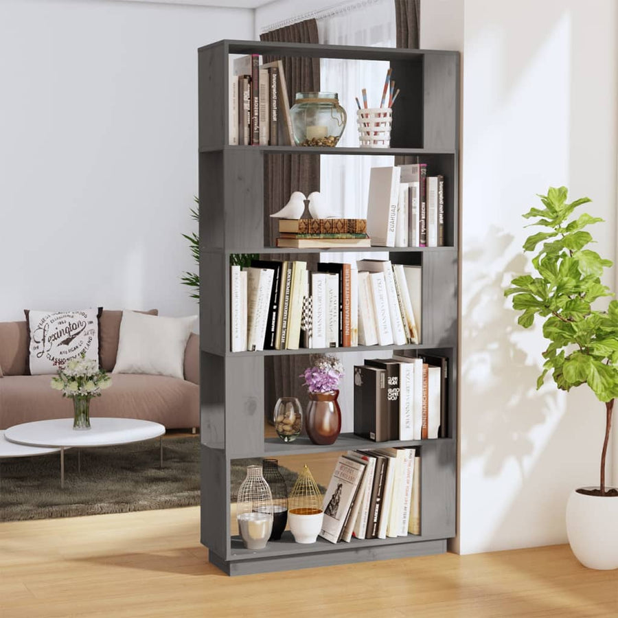 Bibliotecă/Separator Cameră, , 80X25X163,5 Cm Lemn Masiv Pin