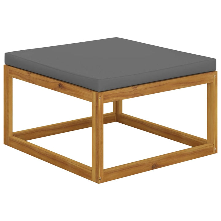 Set Mobilier De Grădină Cu Perne, 5 Piese, Lemn Masiv De Acacia