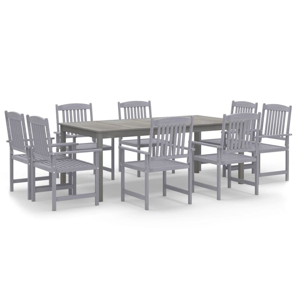 Set Mobilier De Grădină, 9 Piese, Lemn Masiv De Acacia
