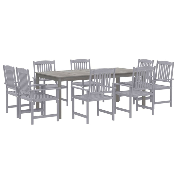 Set Mobilier De Grădină, 9 Piese, Lemn Masiv De Acacia